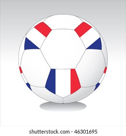 France soccer ball vector
