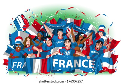 France soccer fans