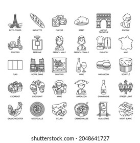 France Symbol, Thin Line and Pixel Perfect Icons