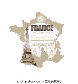 France travel poster.