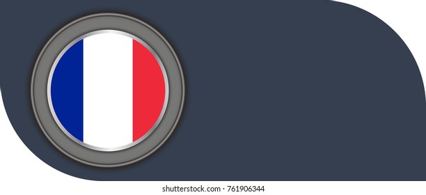 france vector flag illustration. eps10.