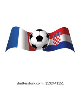 France versus Croatia soccer world championship