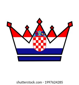 Frances-Länderflagge, Vektorgrafik in Kronen