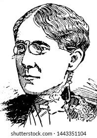 Frances Elizabeth Willard, vintage illustration