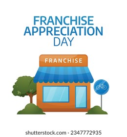 Franchise Appreciation Day design template good for celebration. franchise illustration design. isolated franchise. eps 10. flat design.