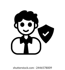 Franchise-Endorsement-Symbol in der Vektorgrafik. Firmenzeichen
