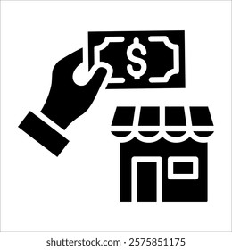 Franchise Fee Icon Element For Design