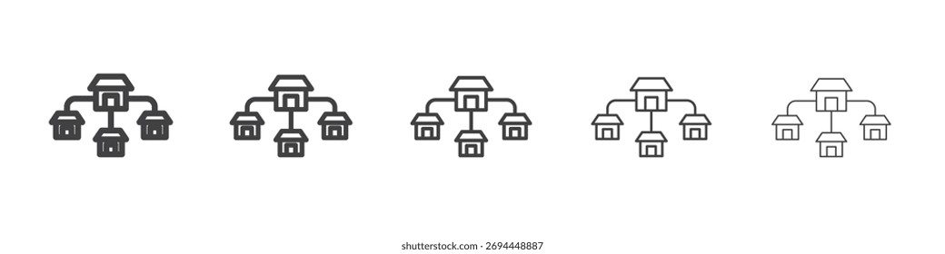 Franchise icon design, logo, app, UI. Vector illustration, EPS