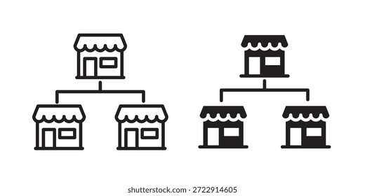 Franchise icon designs collection for mobile, ui, web.