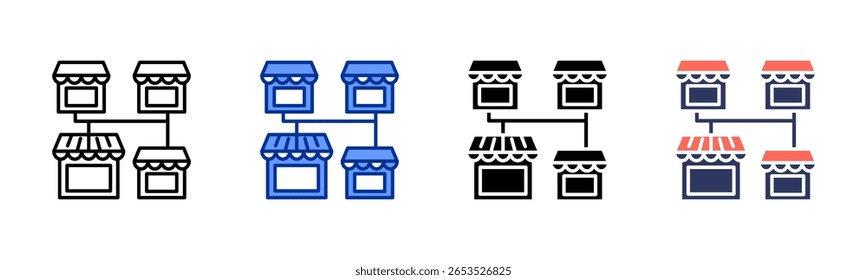 Franchise icon sheet multiple style collection