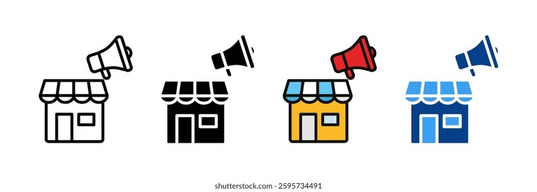 Franchise Marketing Icon Set Multiple Style Collection