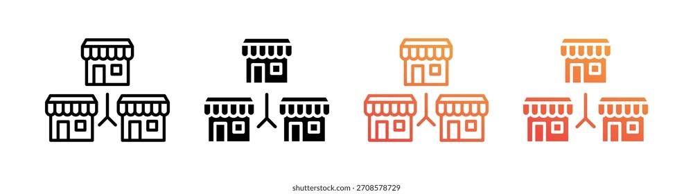 Franchise Multiple Style Icon Set Collection