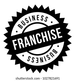 Franchise stamp. Typographic sign, stamp or logo