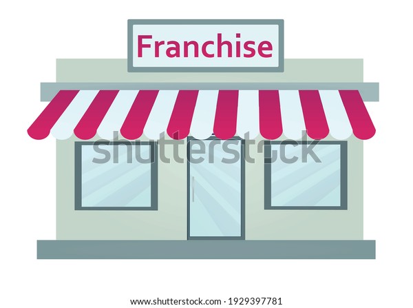 Franchise store\
concept. vector\
illustration