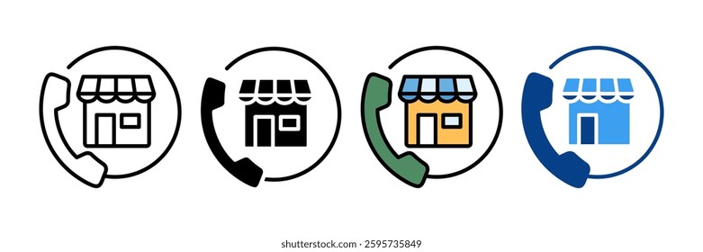 Franchise Support Icon Set Multiple Style Collection