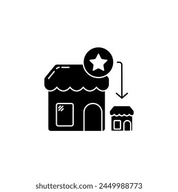 franchisee concept line icon. Simple element illustration. franchisee concept outline symbol design.