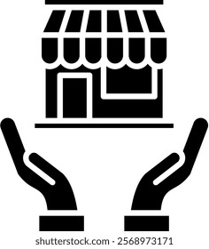 Franchisor Icon Glyph Vector Illustration