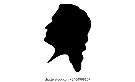 Francis Hopkinson, schwarz, einzelne Silhouette