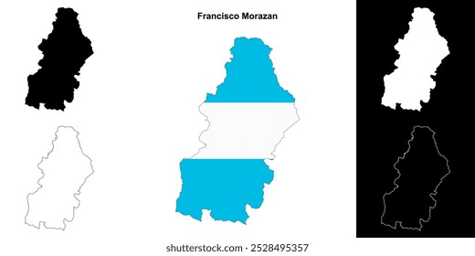 Conjunto de mapas do departamento de Francisco Morazan