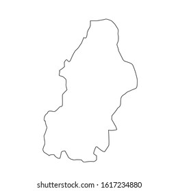 Francisco Morazan region map in country of Honduras