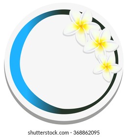  Frangipani (Plumeria) in a circle.