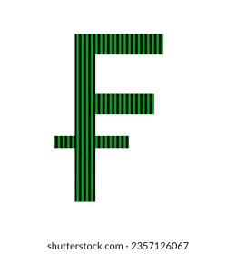 Frank icon on white background. Vector illustration.