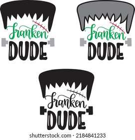 franken dude Halloween Vector File