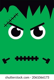 Frankenstein cartoon for pretty wallpaper, Trrs vectors