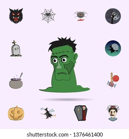 Frankenstein colored icon. Halloween icons universal set for web and mobile