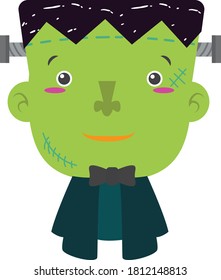 frankenstein figure with facial gestures