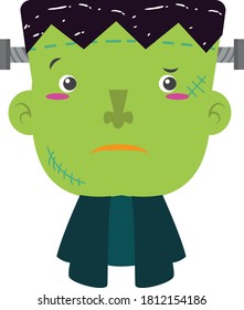 frankenstein figure with facial gestures