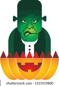 frankenstein figure for the halloween festival
