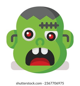 Frankenstein flat icon. Perfect for graphic design, mobile, UI, and web masterpieces