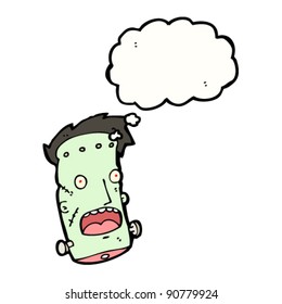 frankenstein head cartoon