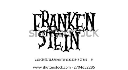 Frankenstein Horror Roots Alphabet Display Font