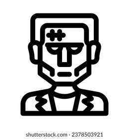 Frankenstein icon on White Background. Halloween line icons collection. Vector illustration.