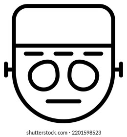 Frankenstein icon with outline style. Suitable for website design, logo, app and UI.