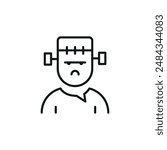 Frankenstein Icon. Simple Frankenstein icon for social media, app, and web design. Vector illustration