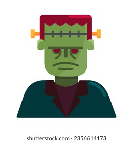 frankenstein icon,halloween,character,avatar, isolated on white.