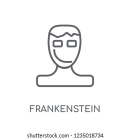 Frankenstein linear icon. Modern outline Frankenstein logo concept on white background from Fairy Tale collection. Suitable for use on web apps, mobile apps and print media.