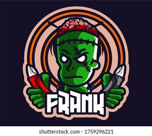 Frankenstein Logo E sport Vector Illustration