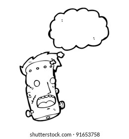 frankenstein monster head cartoon