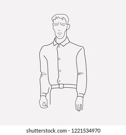 Frankenstein monster icon line element. Vector illustration of frankenstein monster icon line isolated on clean background for your web mobile app logo design.