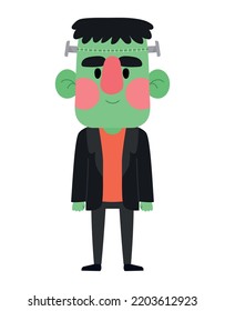 frankenstein mounster design over white
