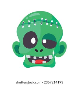 Frankenstein vector colorful stickers Icon Design illustration. EPS 10 File