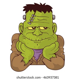 Frankenstein Vector Illustration With Gradients