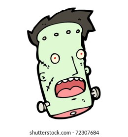 frankenstein's monster head cartoon