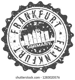 Frankfurt Germany. City Skyline. Silhouette City. Design Vector. Famous Monuments.