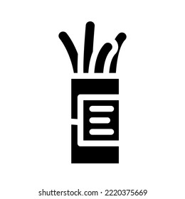 frankfuter sausage meat glyph icon vector. frankfuter sausage meat sign. isolated symbol illustration