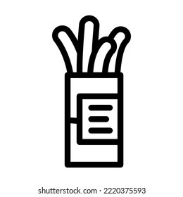 frankfuter sausage meat line icon vector. frankfuter sausage meat sign. isolated contour symbol black illustration